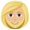 Woman- Medium-Light Skin Tone- Beard emoji on Emojione